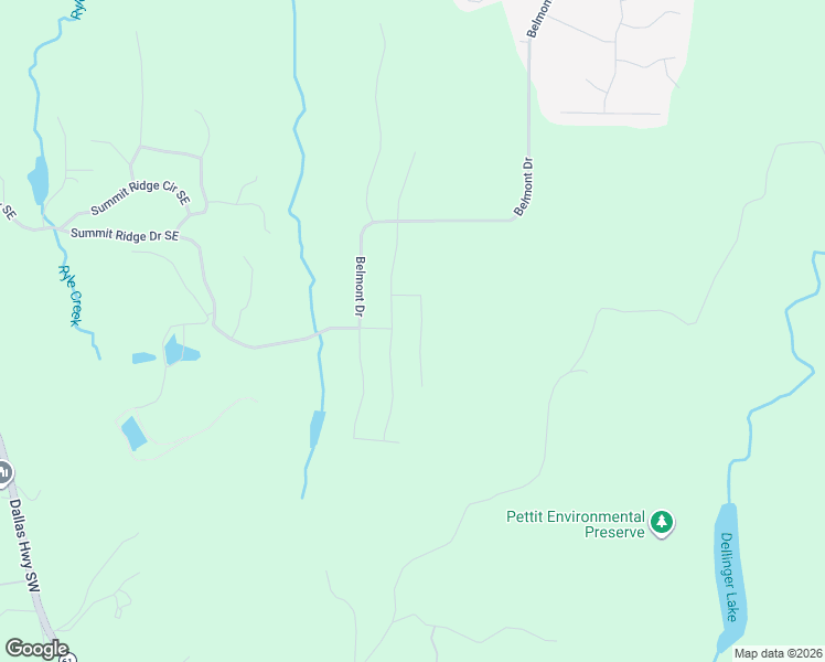map of restaurants, bars, coffee shops, grocery stores, and more near Belmont Drive in Cartersville