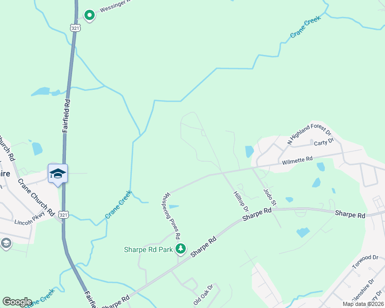 map of restaurants, bars, coffee shops, grocery stores, and more near 226 Hilltop Drive in Columbia