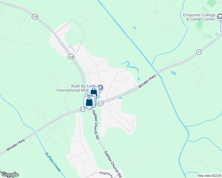 map of restaurants, bars, coffee shops, grocery stores, and more near 104 Jameston Drive in Jefferson