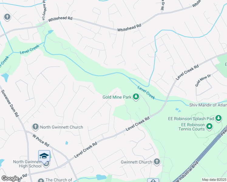 map of restaurants, bars, coffee shops, grocery stores, and more near 4847 Sara Creek Way in Sugar Hill