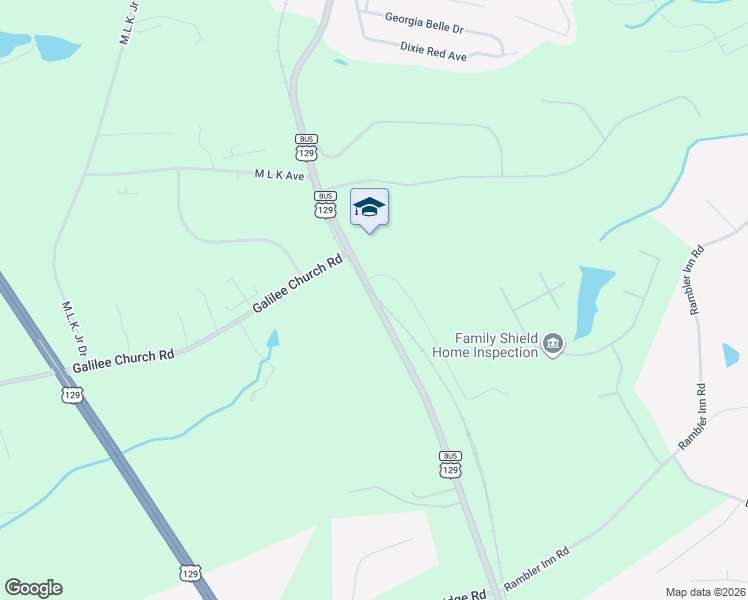 map of restaurants, bars, coffee shops, grocery stores, and more near Athens Highway in Jefferson