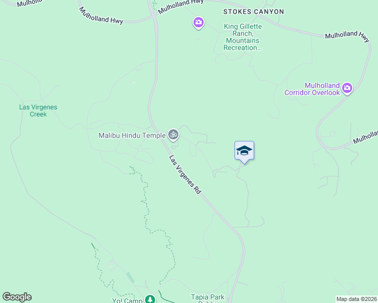 map of restaurants, bars, coffee shops, grocery stores, and more near 1667 Las Virgenes Canyon Road in Calabasas