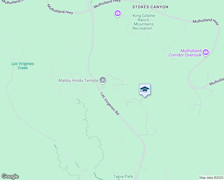 map of restaurants, bars, coffee shops, grocery stores, and more near 1667 Las Virgenes Canyon Road in Calabasas