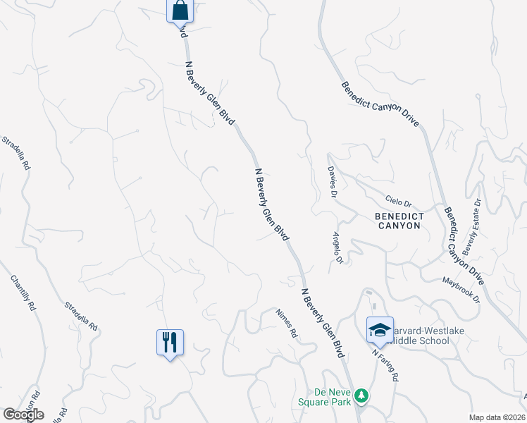 map of restaurants, bars, coffee shops, grocery stores, and more near 1218 Fernbush Lane in Los Angeles