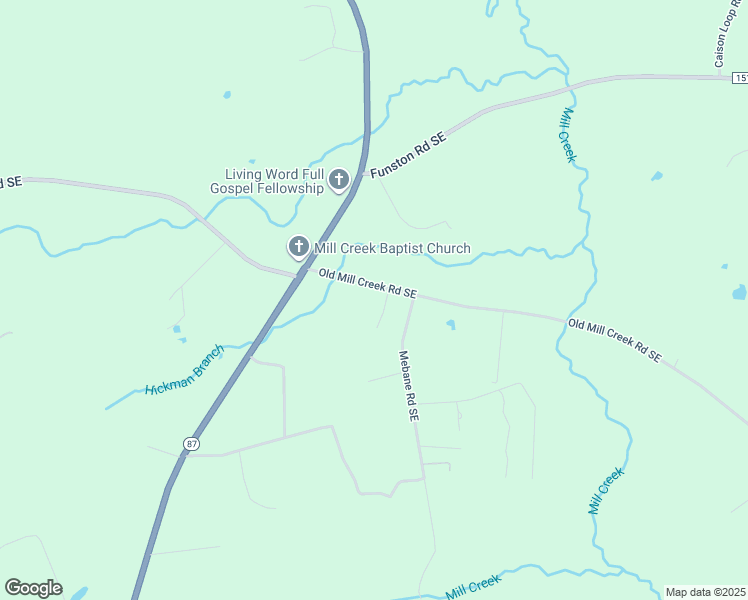 map of restaurants, bars, coffee shops, grocery stores, and more near 1186 Old Mill Creek Rd SE in Winnabow