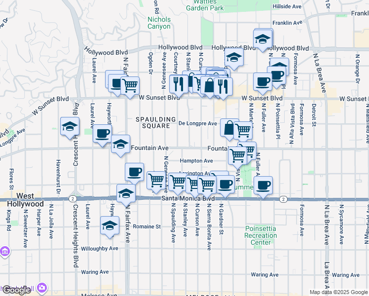 7665 Fountain Avenue, Los Angeles CA Walk Score