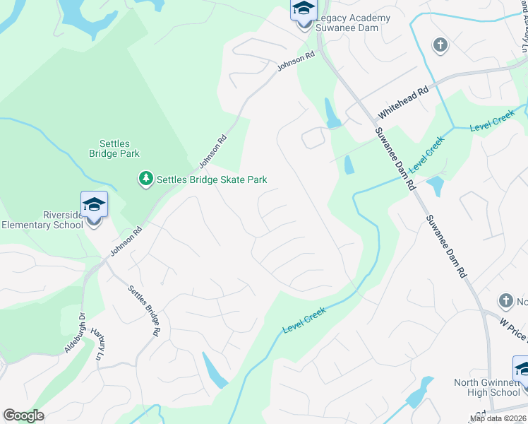 map of restaurants, bars, coffee shops, grocery stores, and more near 426 Skiles Court in Suwanee