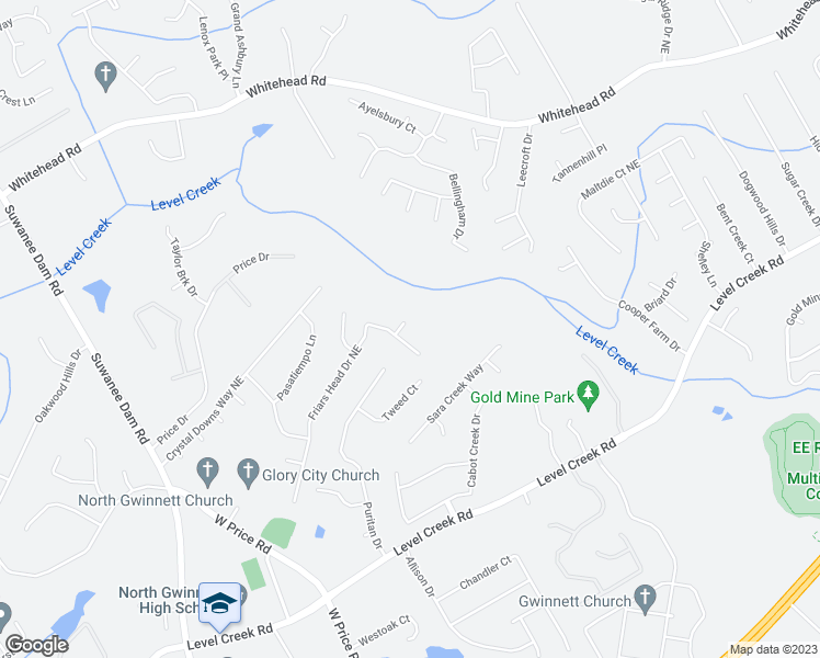 map of restaurants, bars, coffee shops, grocery stores, and more near 603 Friars Head Court Northeast in Suwanee