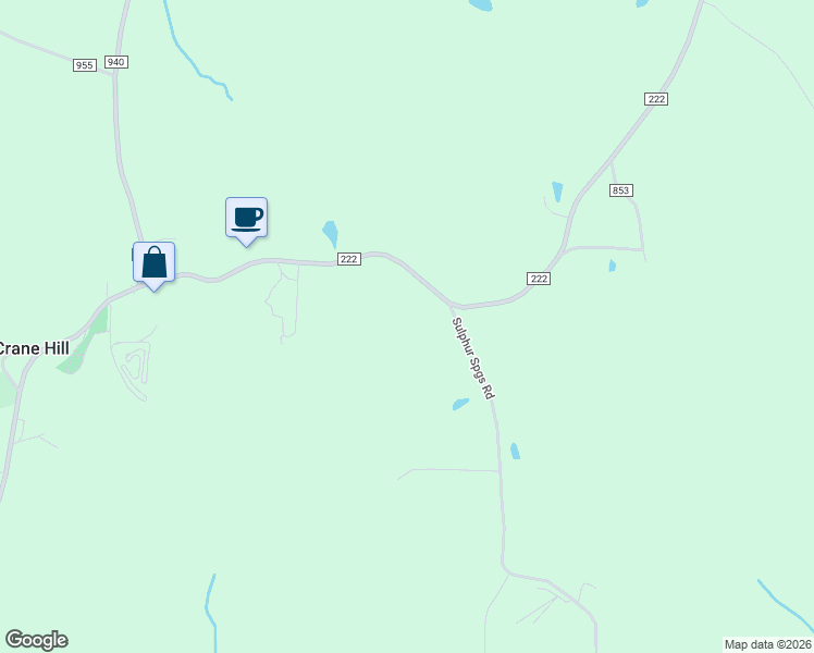 map of restaurants, bars, coffee shops, grocery stores, and more near 46 County Road 852 in Crane Hill