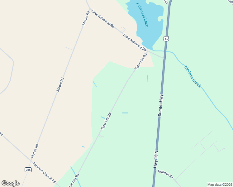 map of restaurants, bars, coffee shops, grocery stores, and more near 200 Tiger Lily Road in Sumter