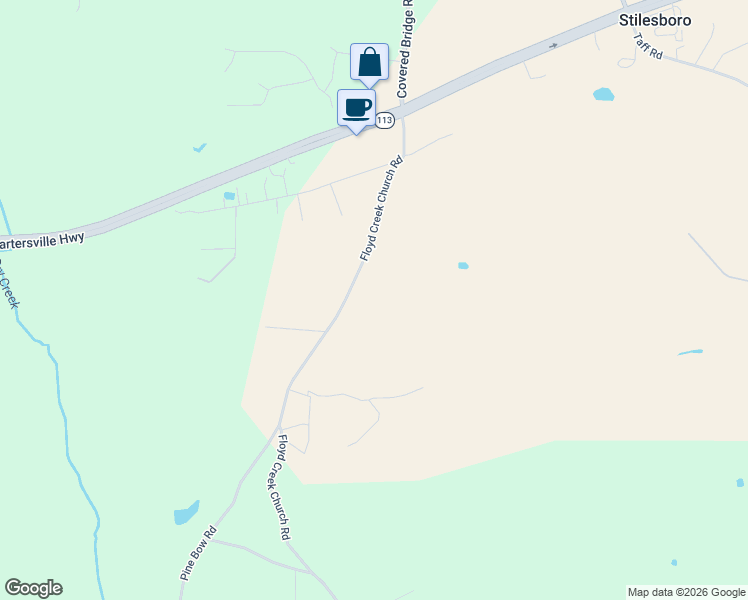 map of restaurants, bars, coffee shops, grocery stores, and more near 55 Floyd Creek Church Road in Taylorsville