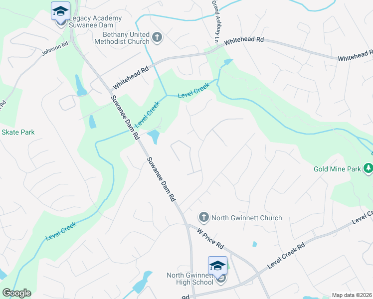 map of restaurants, bars, coffee shops, grocery stores, and more near 5194 Belmore Manor Court in Suwanee