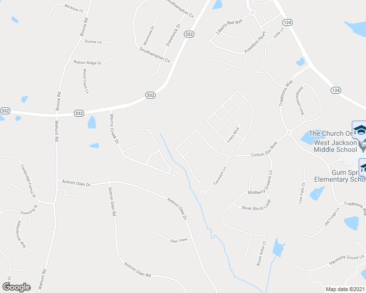 map of restaurants, bars, coffee shops, grocery stores, and more near 2293 Cotton Gin Row in Jefferson