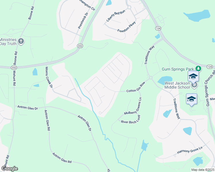 map of restaurants, bars, coffee shops, grocery stores, and more near 2228 Cotton Gin Row in Jefferson