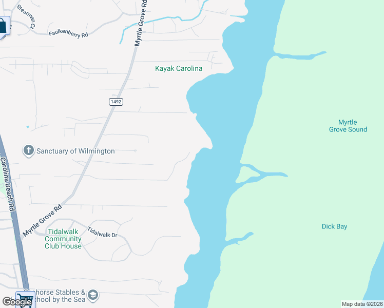 map of restaurants, bars, coffee shops, grocery stores, and more near Edgewater Road in Wilmington