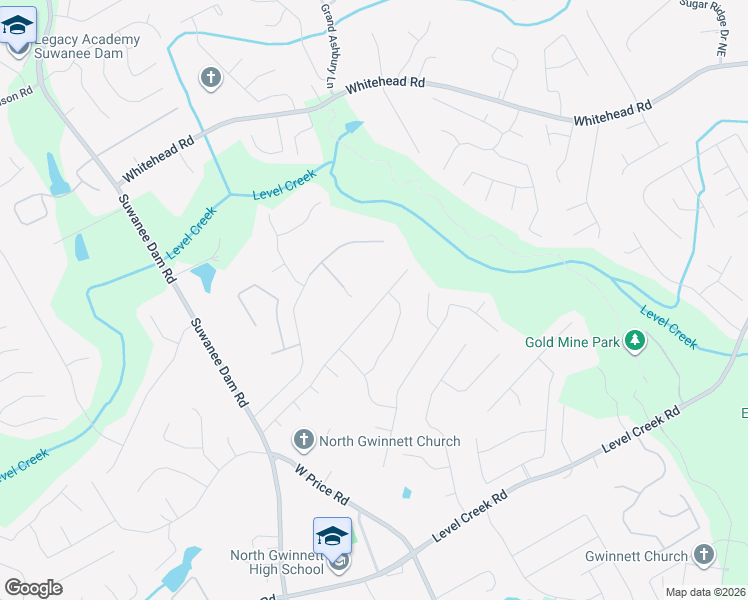 map of restaurants, bars, coffee shops, grocery stores, and more near 318 Crystal Downs Way Northeast in Suwanee