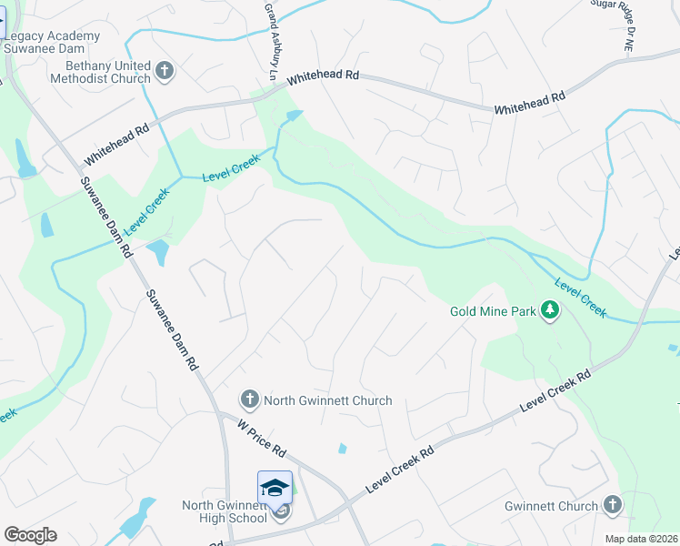 map of restaurants, bars, coffee shops, grocery stores, and more near 373 Pasatiempo Lane in Suwanee