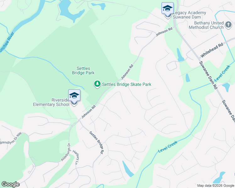 map of restaurants, bars, coffee shops, grocery stores, and more near 300 Highland Gate Circle in Suwanee