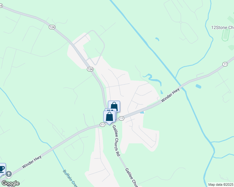 map of restaurants, bars, coffee shops, grocery stores, and more near 622 River Rock Circle in Jefferson