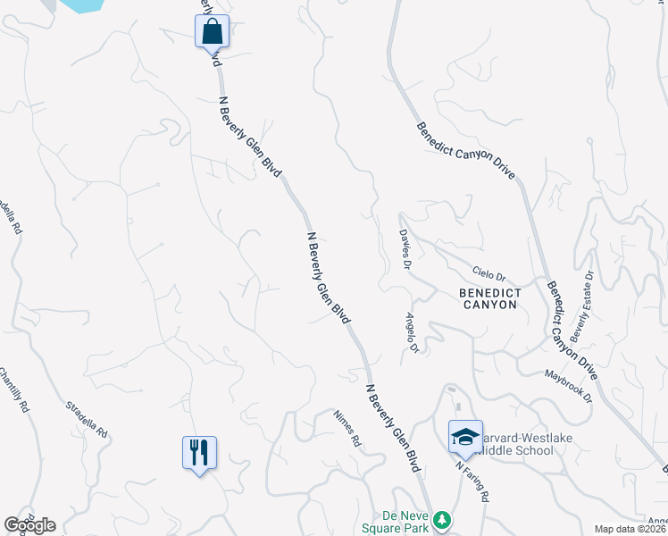 map of restaurants, bars, coffee shops, grocery stores, and more near 1218 Fernbush Lane in Los Angeles