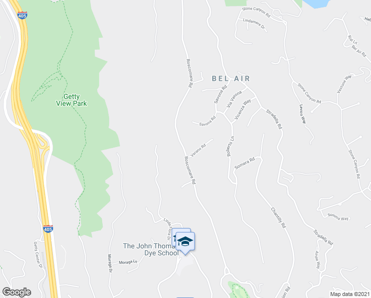 map of restaurants, bars, coffee shops, grocery stores, and more near 1413 Roscomare Road in Los Angeles