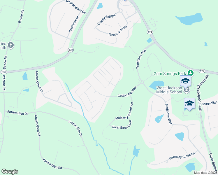 map of restaurants, bars, coffee shops, grocery stores, and more near 4380 Links Boulevard in Jefferson