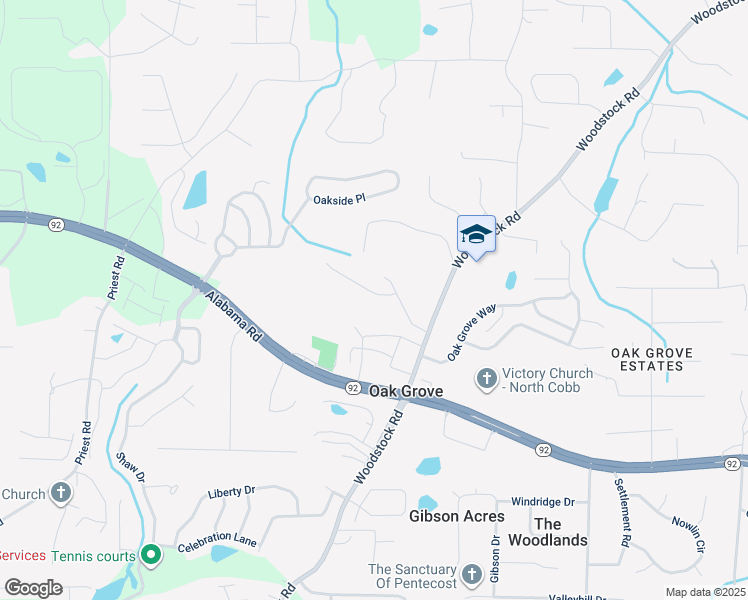 map of restaurants, bars, coffee shops, grocery stores, and more near 205 Brookhaven Court in Acworth
