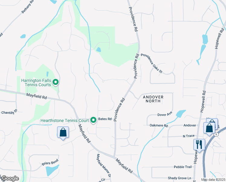 map of restaurants, bars, coffee shops, grocery stores, and more near 1895 Henley Way in Alpharetta