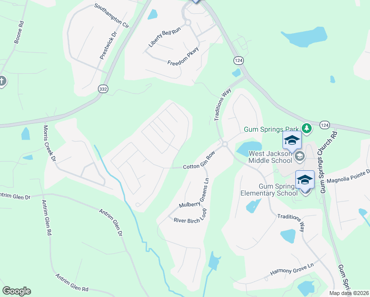map of restaurants, bars, coffee shops, grocery stores, and more near 4040 Links Boulevard in Jefferson