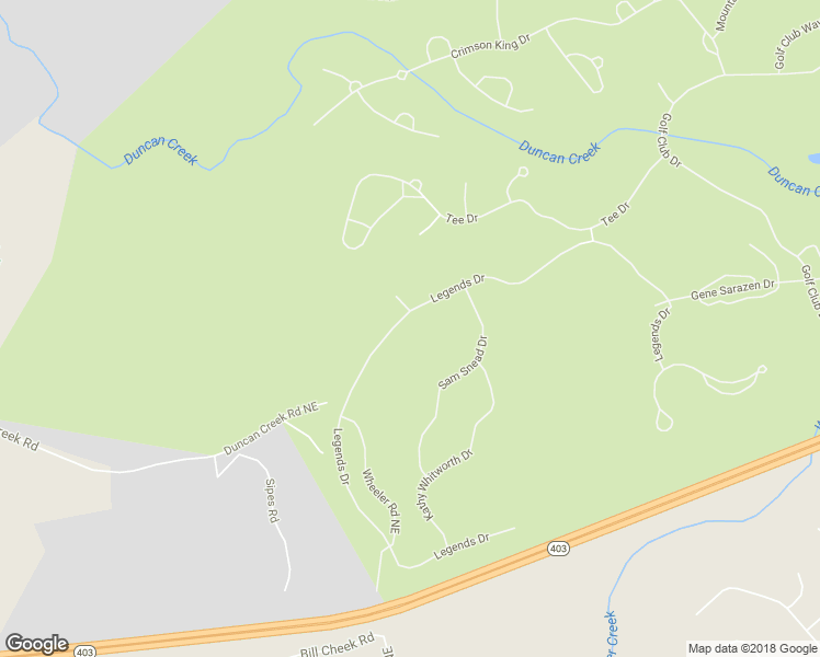 map of restaurants, bars, coffee shops, grocery stores, and more near 5293 Legends Drive in Braselton