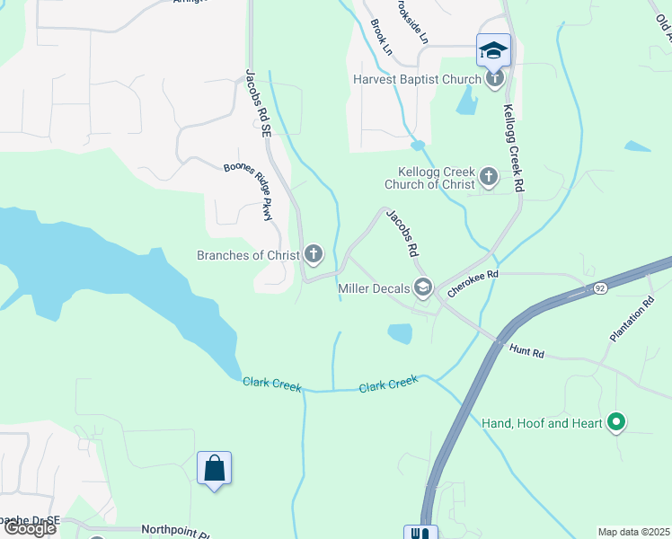 map of restaurants, bars, coffee shops, grocery stores, and more near in 