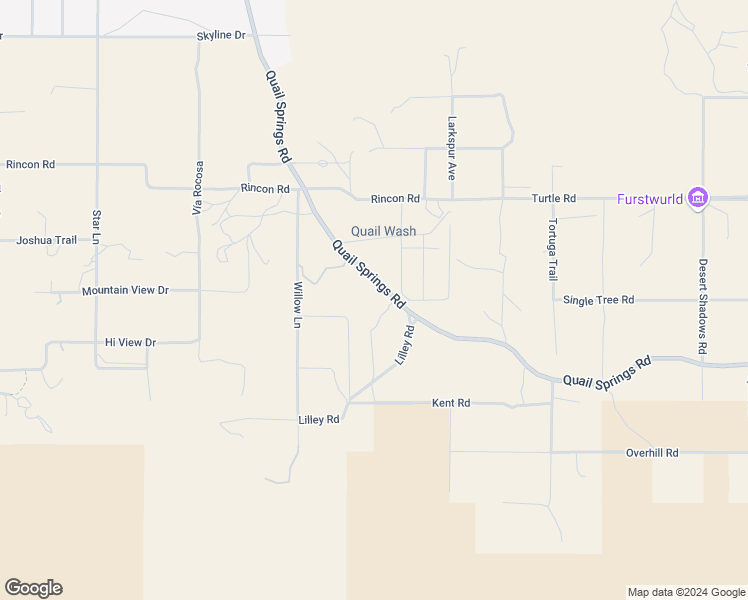 map of restaurants, bars, coffee shops, grocery stores, and more near 62551 Turtle Road in Joshua Tree