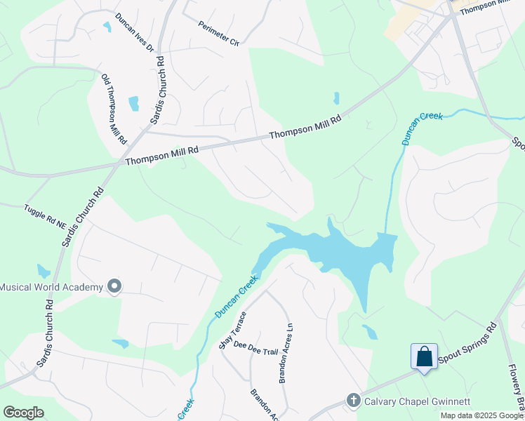 map of restaurants, bars, coffee shops, grocery stores, and more near 2688 Kelly Cove Drive in Buford