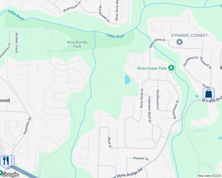 map of restaurants, bars, coffee shops, grocery stores, and more near 118 Brendylynn Trace in Woodstock