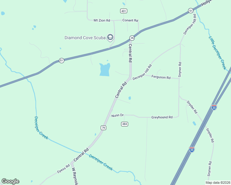 map of restaurants, bars, coffee shops, grocery stores, and more near 132-196 Central Road in Arkadelphia