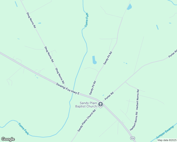 map of restaurants, bars, coffee shops, grocery stores, and more near 251 Sandy Pit Road in Tabor City
