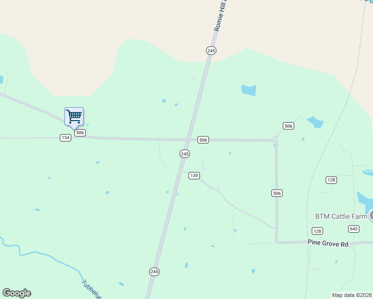 map of restaurants, bars, coffee shops, grocery stores, and more near 1072 Mississippi 245 in Shannon