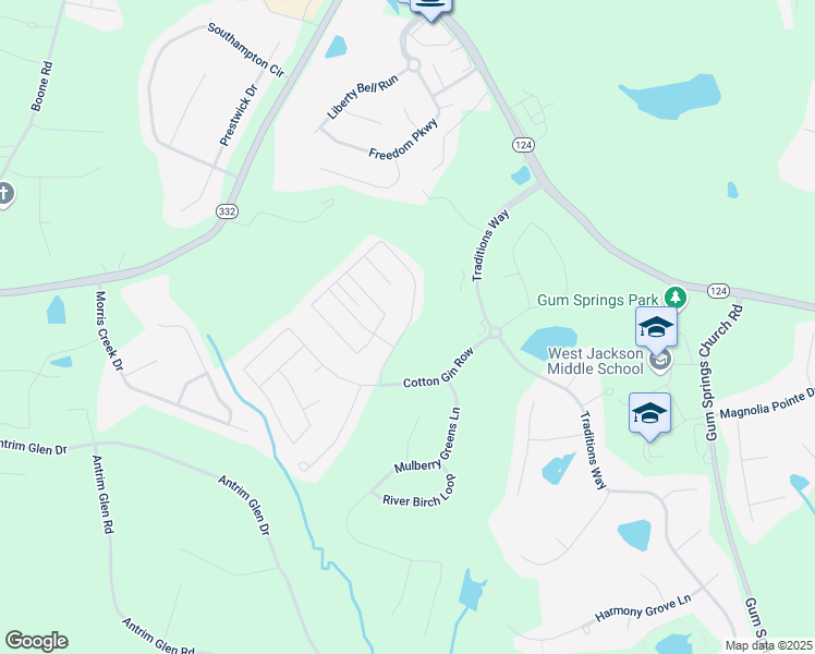 map of restaurants, bars, coffee shops, grocery stores, and more near 4087 Links Boulevard in Jefferson