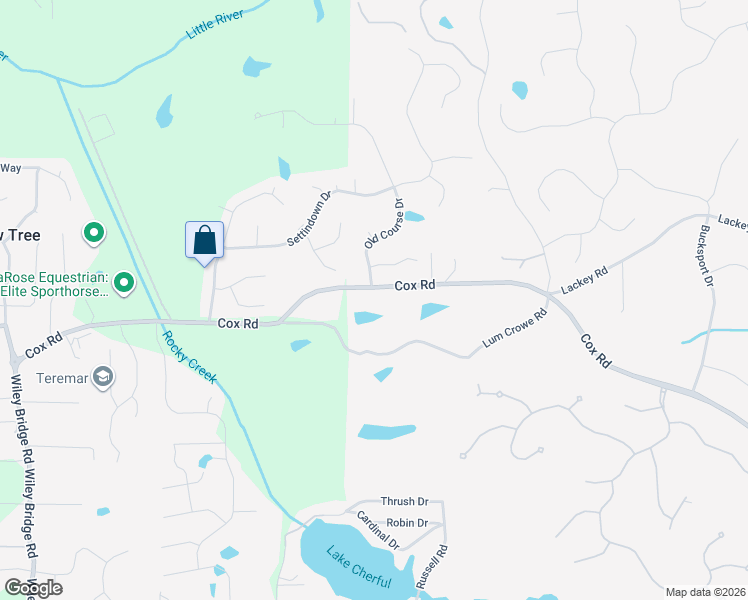 map of restaurants, bars, coffee shops, grocery stores, and more near 1780 Cox Road in Roswell
