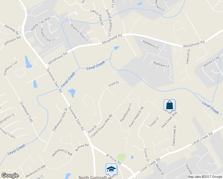 map of restaurants, bars, coffee shops, grocery stores, and more near 5197 Belmore Court Northeast in Suwanee
