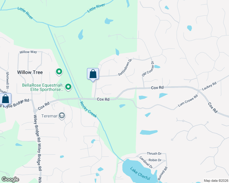 map of restaurants, bars, coffee shops, grocery stores, and more near 855 Heathland Court in Roswell
