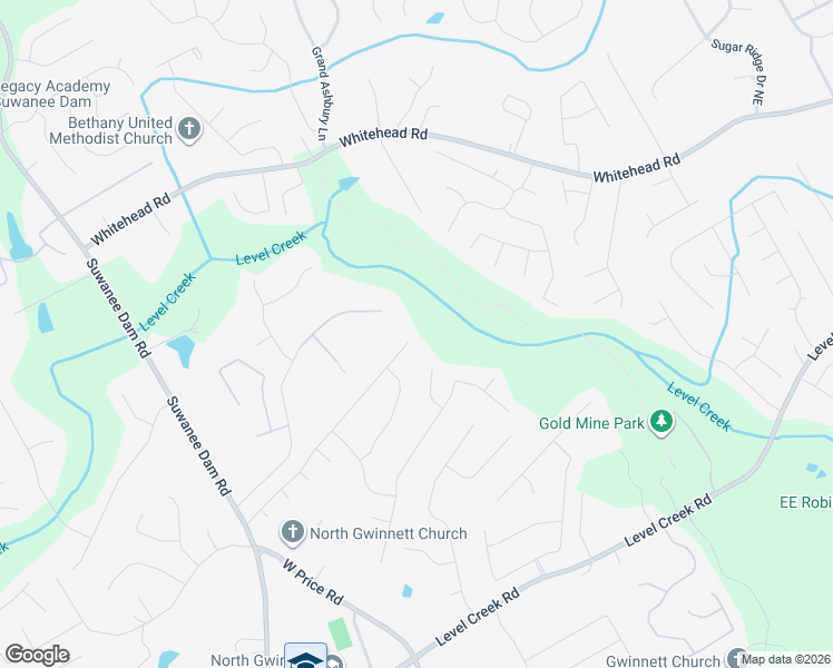 map of restaurants, bars, coffee shops, grocery stores, and more near 407 Crystal Downs Way Northeast in Suwanee