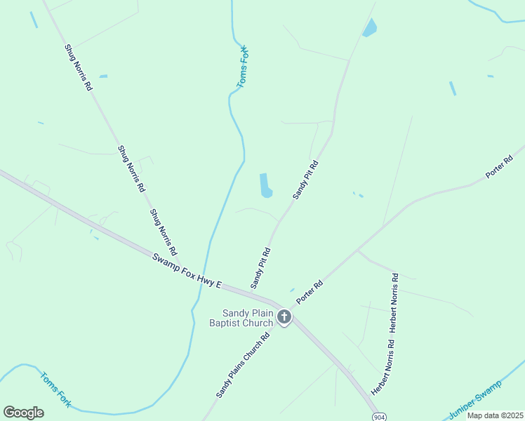 map of restaurants, bars, coffee shops, grocery stores, and more near 251 Sandy Pit Road in Tabor City