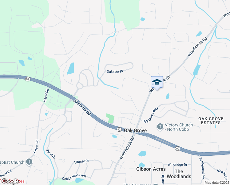 map of restaurants, bars, coffee shops, grocery stores, and more near 222 Brookhaven Court in Acworth