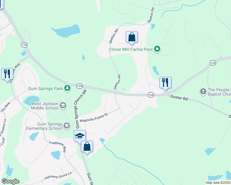 map of restaurants, bars, coffee shops, grocery stores, and more near 26 Buckthorn Drive in Jefferson