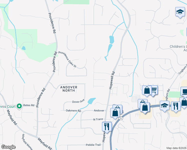 map of restaurants, bars, coffee shops, grocery stores, and more near 12812 Donegal Lane in Milton