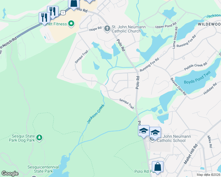 map of restaurants, bars, coffee shops, grocery stores, and more near 97 Hollingwood Drive in Columbia