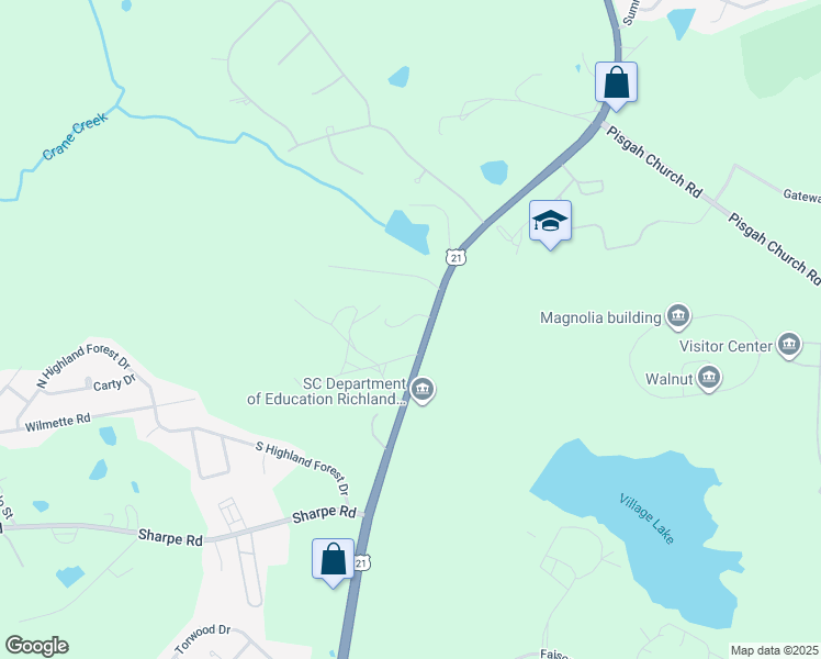 map of restaurants, bars, coffee shops, grocery stores, and more near 170-174 Samol Circle in Columbia