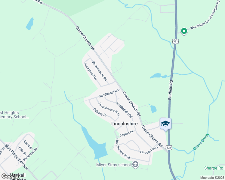 map of restaurants, bars, coffee shops, grocery stores, and more near 201 Saddletrail Road in Columbia