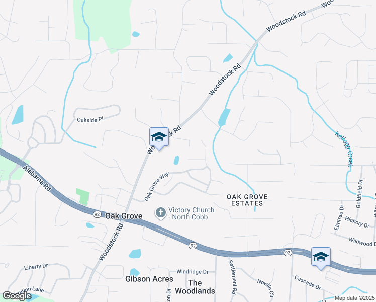map of restaurants, bars, coffee shops, grocery stores, and more near 122 Sable Valley Drive in Acworth